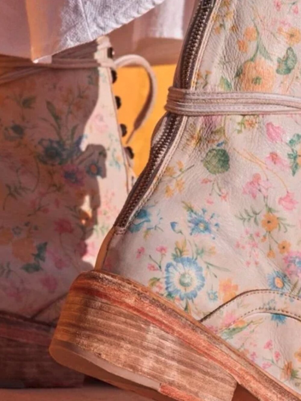 Free People Santa Fe Leather Bootie, FLORAL, Size 9US/39EU, NWT - Picture 3 of 16